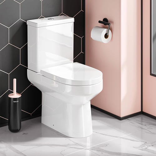 Close coupled ceramic bowl sanitary toilet