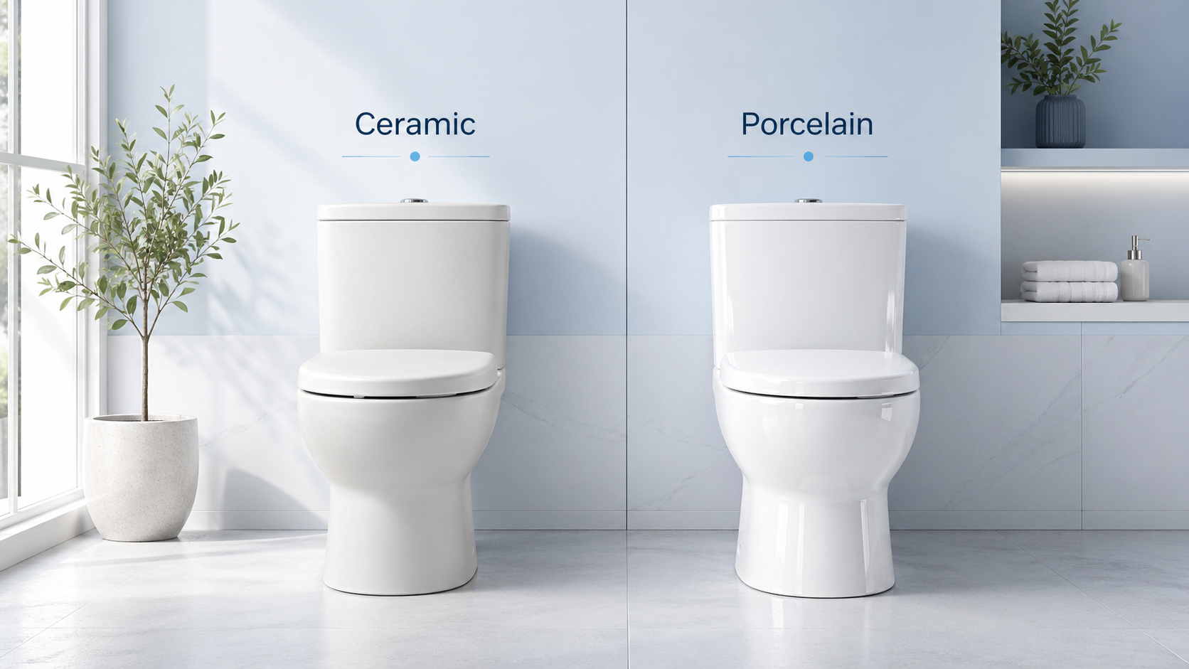 Ceramic Toilet vs. Porcelain Toilet