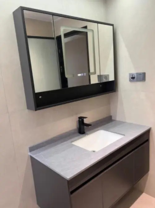 News Ceramic integrated basin bathroom ambient lighting, intelligent beauty and mist